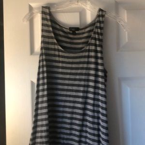 Talbots Grey and Silver Stretch Tank Petite M